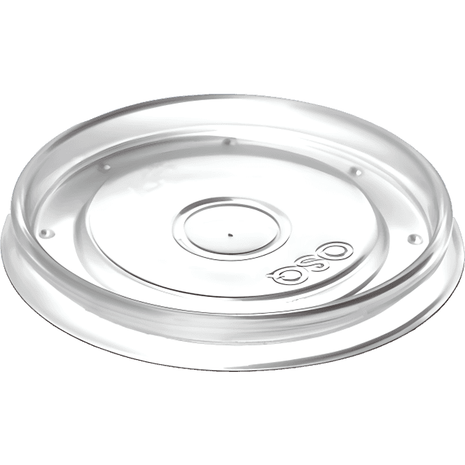 Крышка к контейнеру супнице OSQ Round Bowl PP D-100 Пластиковая, плоская