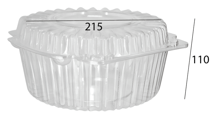 Контейнер пластиковый ИП-52В "A" ВЫСОКИЙ D-215 мм/h-110 мм под пирог УП