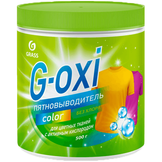 Пятновыводитель 500 г "G-Oxi" для цветных вещей с активным кислородом Grass Пятновыводитель 500 г "G-Oxi" для цветных вещей с активным кислородом Grass