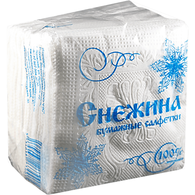 Салфетка бумажная 1/однослойная "Снежинка" 50 листов пач. (20 пач.упак) Салфетка бумажная 1/однослойная "Снежинка" 50 листов пач. (20 пач.упак)