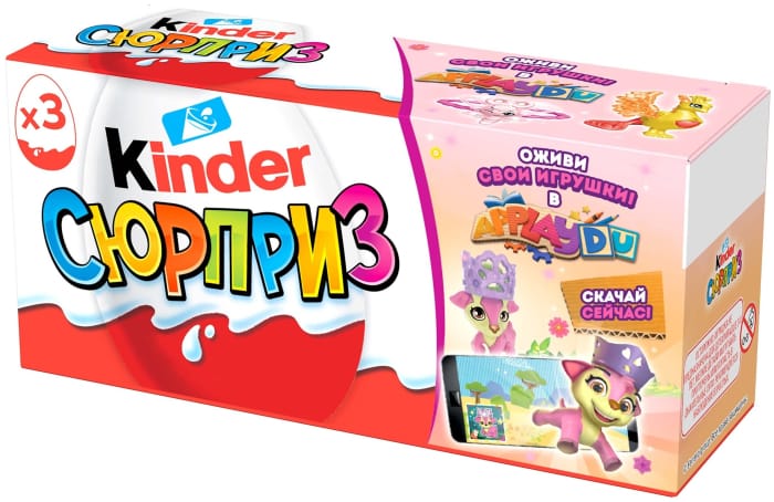 Kinder Сюрприз/яйцо APPLAYDU для девочек 20г (3 шт.упак) Kinder Сюрприз/яйцо APPLAYDU для девочек 20г (3 шт.упак)
