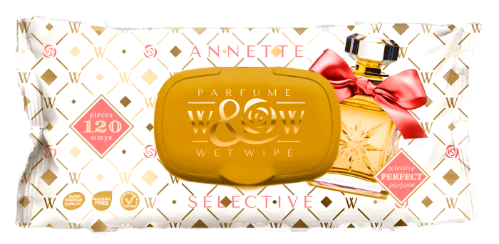 Салфетка влажная 120 шт. W&W Annette (120 салф.шт) Салфетка влажная 120 шт. W&W Annette (120 салф.шт)