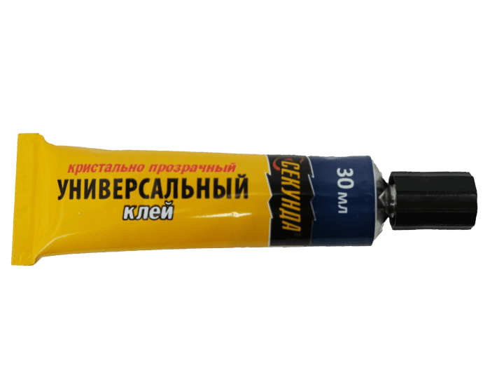 Клей Универсальный "Секунда" 30 мл кристально-прозрачный в шоу-боксе Клей Универсальный "Секунда" 30 мл кристально-прозрачный в шоу-боксе