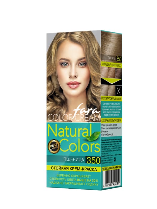 Краска для волос FARA Natural Colors 150г, 350 Пшеница Краска для волос FARA Natural Colors 150г, 350 Пшеница